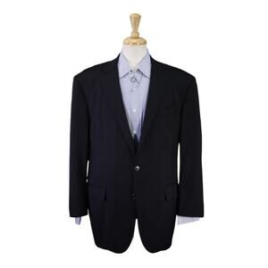 Brooks Brothers Madison Navy Blazer Solid 2-Btn Wool Jacket 45R